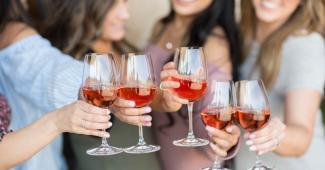Wine tasting among the vines at Mohi Ranch vineyard in Morgan Hill CA